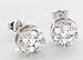 1.60 Carat Round Diamond Cluster Earrings in 18ct Solid White Gold