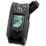 PREMIUM BLACK STINGRAY SPORTY COVER RUBBER CASE (With 2 Optional Interchangable Belt Clips) for NOKIA 6555 - RETAIL PACKAGING