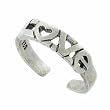The 60's Sterling Silver Heart Love Toe Ring