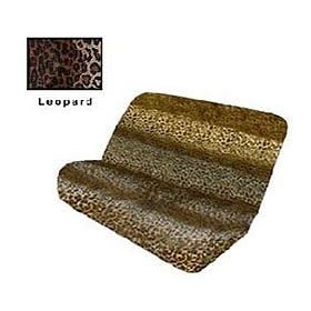 Universal-fit Animal Print Bench Seat Cover - Leopard