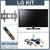 LG 47LD650 47 inch 1080p HD LCD TV, with Advanced Accessory Kit (2 HDMI Cables, 1 RGB Cable, 1 Audio Cable, Plasma / LCD Clean Kit, Monster 6 Outlet Surge Protection, TV Wall and Ceiling Mount)