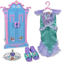 Disney Princess: Cinderella Armoire with Ariel Dress-Up Set by 