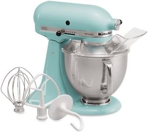 Kitchenaid Blue Artisan 5-quart Stand Mixer Martha Stewart Aqua Sky Ksm150psaq Q Fast Shipping By Fedex