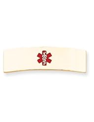 14k Gold Medical Jewelry ID Plate