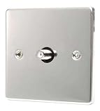 POLISHED CHROME SATELLITE TELEVISION SOCKET C469PCB