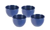 Chantal Set of Four Ceramic 1/2 Cup Prep Bowl, Glossy Cobalt Blue