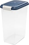 IRIS Airtight Pet Food Storage Container, 23 Quart, Navy