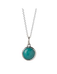 Baroni Six Rivers Necklace in Sterling Silver with Chinese Turquoise