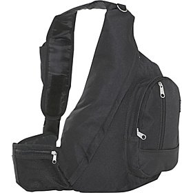  Everest Sling Body Shoulder Backpack Messenger Bag Black