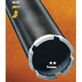 Diteq D305010 Short Wet Core Bits - Segmented : Size: 2-1/2". Specification: C23.