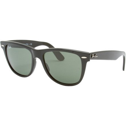 Ray-Ban Original Wayfarer Sunglasses Black Crystal Green - L product image