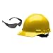 Hard Hat with Free Safety Glasses