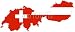 Wallmonkeys Peel and Stick Wall Decals - Carte Autriche Suisse - Removable Graphic