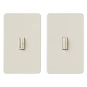 Click here to buy Lutron AB-603-ADHW-LA Abella 3 Way Dimmer Kit, Light Almond by Lutron.