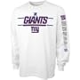 New York Giants White Fan Attack Long Sleeve T-shirt