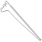 ロイヤル 水平ガラス棚ブラケット 呼名450 クローム R-111GS