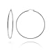 Sterling Silver Tarnish-Free Polished Tube Hoop title=