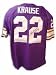 Paul Krause Autographed Minnesota Vikings Throwback Purple Jersey with