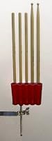 QUICK-STICK DRUM STICK HOLDER Colour: Red Ox by Silclear