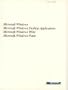 Microsoft Windows Operating Environment Write & Paint User's Guide Update Version 1.03