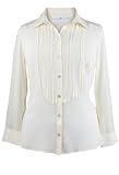 Avenue Plus Size Tuxedo Detail Blouse