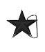 No Fear Men's SMALL BLACK STAR BELT-BUCKLE