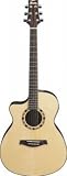 Ibanez Ambiance Series A100 Left-Handed Spruce Top Acoustic-Electric Guitar - Natural
