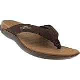 Orthaheel, Wave, Thong Sandals, Chocolate, Mens 13/ Womens 14