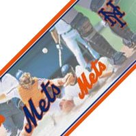 Blue Mountain 5815418 6-Inch-by-15-Feet NY Mets MLB Prepasted Wall Border