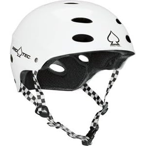 PRO-TEC Ace Skate Stage 2 Liner Gloss White Small Skateboard Helmet by 