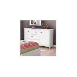 South Shore 3650-028 Tiara Kids Dresser, Pure White