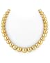 10-12mm Golden South Sea Pearl Necklace - AAAA Quality