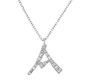 Collier - Femme - Or blanc 375/1000 (9 cts) 0.82 gr - Diamant