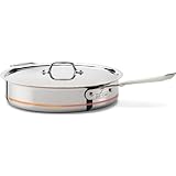 All-Clad 6405 SS Copper Core 5-Ply Bonded Dishwasher Safe Saute Pan, 5-Quart, Silver