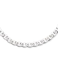 Sterling Silver 9mm Fancy Flat Anchor Link Chain - 20 Inch