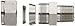 Parker A-Lok 4MSC2N-316 316 Stainless Steel Tube Fitting, Adapter, 1/4