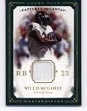2008 Upper Deck / UD Masterpieces Captured on Canvas Jerseys #CC44 Willis McGahee - Baltimore Ravens (Piece of Authentic Game Worn Jersey)(Football Cards)