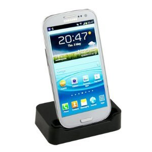 Data Sync Charging Charger Cradle/Dock For Samsung Galaxy S3 SIII i9300 Black