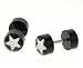 ACRYLIC FAKE PLUG WITH LOGO 16g/1.2mm - Sold As A Pair