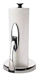 OXO Good Grips SimplyTear Standing Paper Towel Holder, Brushed Stainless Steel