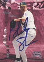 Blake Stein, Oakland Athletics, 1999 Skybox Thunder Autographed Card