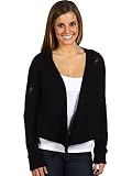 Quiksilver Women’s “Atomic” Knit Open Front Sweater Black 874068-AFB