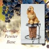 Poodle Dog Wine Bottle Stopper - Apricot