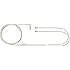 Shure EAC64CL 64 -Inch Detachable Earphone Cable for SE215, SE315, SE425 and SE535 Earphones (Clear)