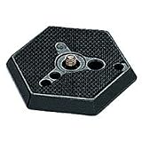 Manfrotto 030VHS- 14 Hexagonal Quick Release Plate with VHS Locating Pin 1/4-Inch - Replaces 3159