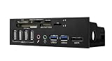Icy Box IB-863-B Multikartenleser (13,3 cm (5,2 Zoll), eSATA, 4x USB 2.0, 2x USB 3.0)