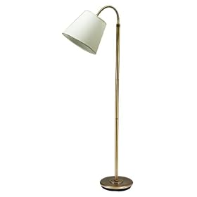 Flex Collection Gooseneck Floor Lamp in Antique Brass by Universal Lighting and Decor