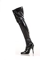 Overknee High Heels aus weichem Stretch Lack.