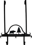 Bear Pine Tree Over The Door Garment Rack