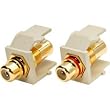 Leviton 833-40830-00I Gold-plated Solderless Rca Jack